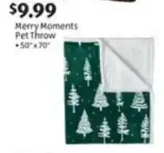 Aldi Merry Moments Pet Throw offer