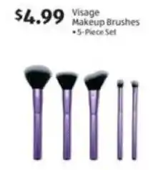 Aldi Visage Makeup Brushes 5-Piece Set offer