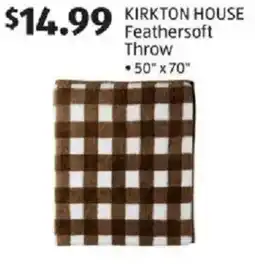 Aldi Kirkton house Feathersoft Throw offer