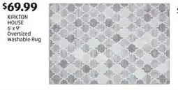 Aldi KIRKTON HOUSE 6'x9' Oversized Washable Rug offer