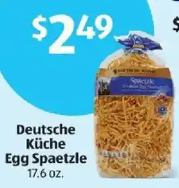 Aldi Deutsche Küche Egg Spaetzle offer