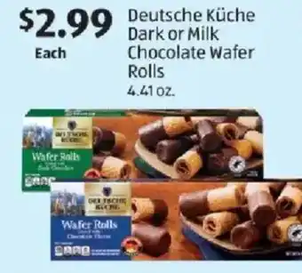Deutsche Küche Dark or Milk Chocolate Wafer Rolls