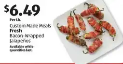 Aldi Custom Made Meals Fresh Bacon-Wrapped Jalapeños offer