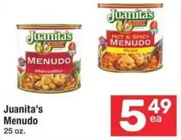 Albertsons Juanita's Menudo offer