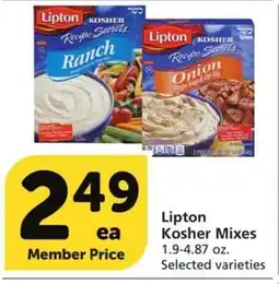 Albertsons Lipton Kosher Mixes offer