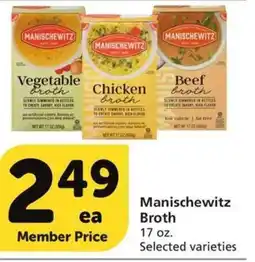 Albertsons Manischewitz Broth offer