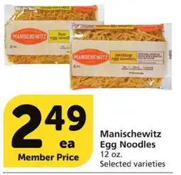 Albertsons Manischewitz Egg Noodles offer