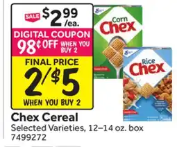 Stop&Shop Chex Cereal offer