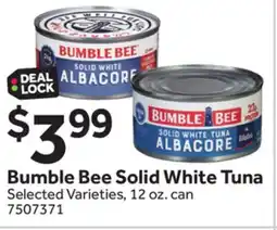 Stop&Shop Bumble Bee Solid White Tuna offer