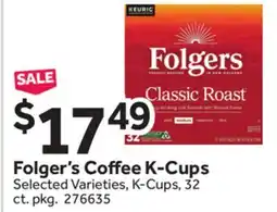 Stop&Shop Folger's Coffee K-Cups offer