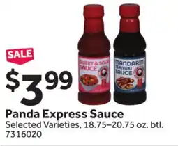 Stop&Shop Panda Express Sauce offer