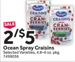 Stop&Shop Ocean Spray Craisins offer