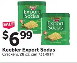 Stop&Shop Keebler Export Sodas Crackers offer