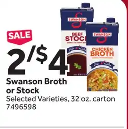 Stop&Shop Swanson Broth or Stock offer
