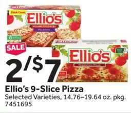 Stop&Shop Ellio's 9-Slice Pizza offer