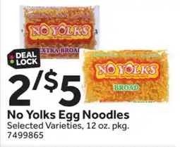 Stop&Shop No Yolks Egg Noodles offer