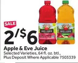 Stop&Shop Apple & Eve Juice offer