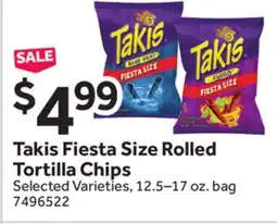 Stop&Shop Takis Fiesta Size Rolled Tortilla Chips offer