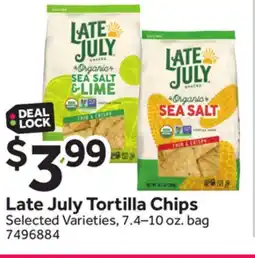 Stop&Shop Late July Tortilla Chips offer