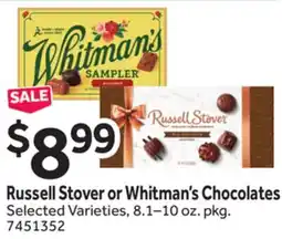 Stop&Shop Russell Stover or Whitman's Chocolates offer