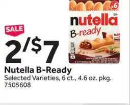 Stop&Shop Nutella B-Ready offer