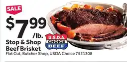 Stop&Shop Stop & Shop Beef Brisket offer