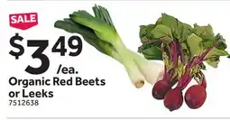 Stop&Shop Organic Red Beets or Leeks offer