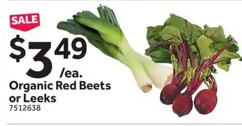 Stop&Shop Organic Red Beets or Leeks offer