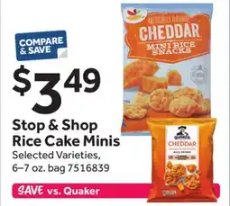 Stop&Shop Stop & Shop Rice Cake Minis offer