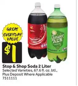 Stop&Shop Stop & Shop Soda 2 Liter offer