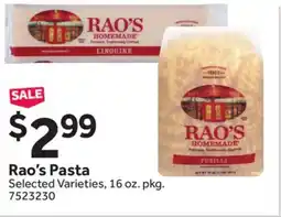 Stop&Shop Rao's Pasta offer