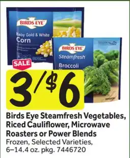 Stop&Shop Birds Eye Steamfresh Vegetables, Riced Cauliflower, Microwave Roasters or Power Blends offer