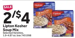 Stop&Shop Lipton Kosher Soup Mix offer
