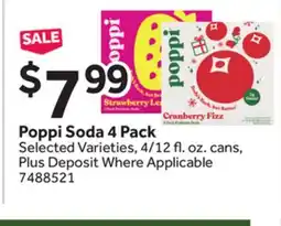 Stop&Shop Poppi Soda offer