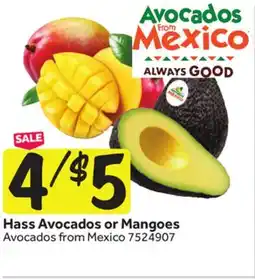 Stop&Shop Hass Avocados or Mangoes Avocados from Mexico offer