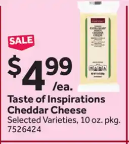 Stop&Shop Taste of Inspirations Cheddar Cheese offer
