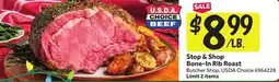 Stop&Shop Stop & Shop Bone-In Rib Roast offer
