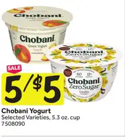 Stop&Shop Chobani Yogurt offer