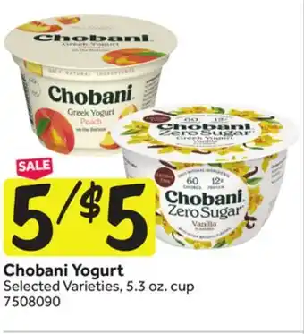 Stop&Shop Chobani Yogurt offer