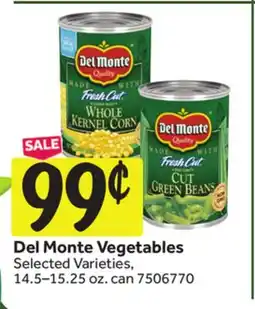Stop&Shop Del Monte Vegetables offer