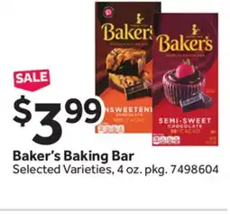 Stop&Shop Baker's Baking Bar offer