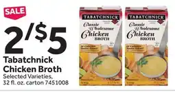 Stop&Shop Tabatchnick Chicken Broth offer