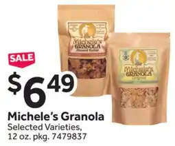 Stop&Shop Michele's Granola offer
