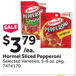 Stop&Shop Hormel Sliced Pepperoni offer