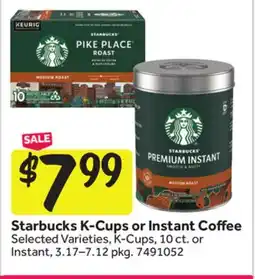 Stop&Shop Starbucks K-Cups or Instant Co ee offer