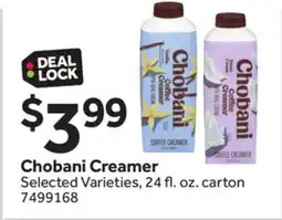 Stop&Shop Chobani Creamer offer