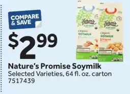 Stop&Shop Nature's Promise Soymilk offer