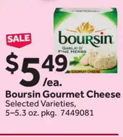 Stop&Shop Boursin Gourmet Cheese offer