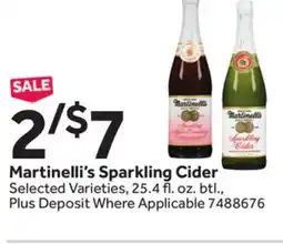 Stop&Shop Martinelli's Sparkling Cider offer