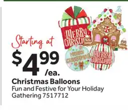 Stop&Shop Christmas Balloons offer